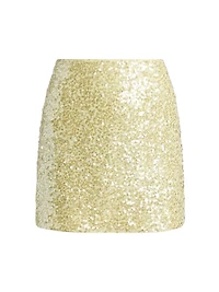 Shimmer Sequin Miniskirt