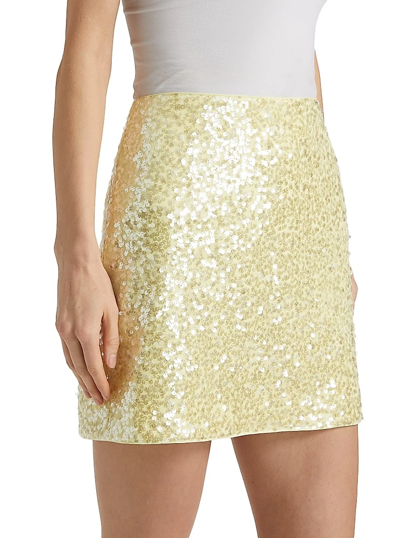 Shimmer Sequin Miniskirt