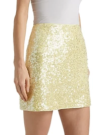 Shimmer Sequin Miniskirt