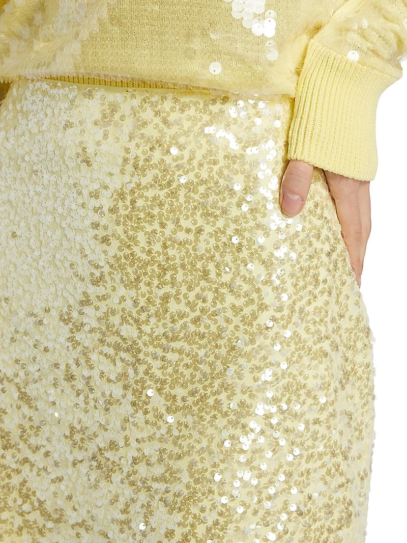 Shimmer Sequin Miniskirt