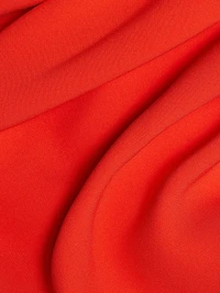 Draped Shoulder Georgette Caftan Gown