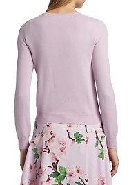 Cherry Blossom Threadwork Cardigan