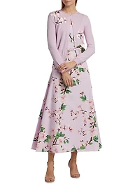 Cherry Blossom Threadwork Cardigan