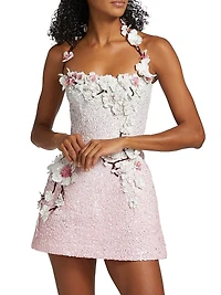 Cherry Blossom Sequined Minidress