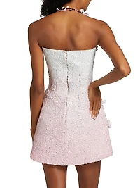 Cherry Blossom Sequined Minidress