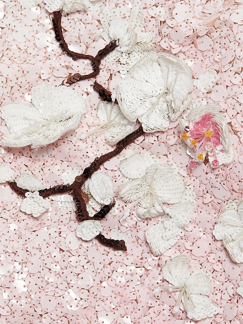 Cherry Blossom Sequined Minidress