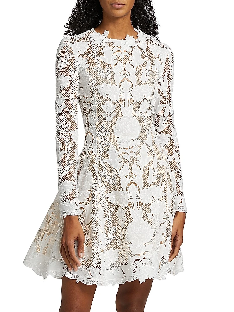 Artichoke Guipure Lace Minidress