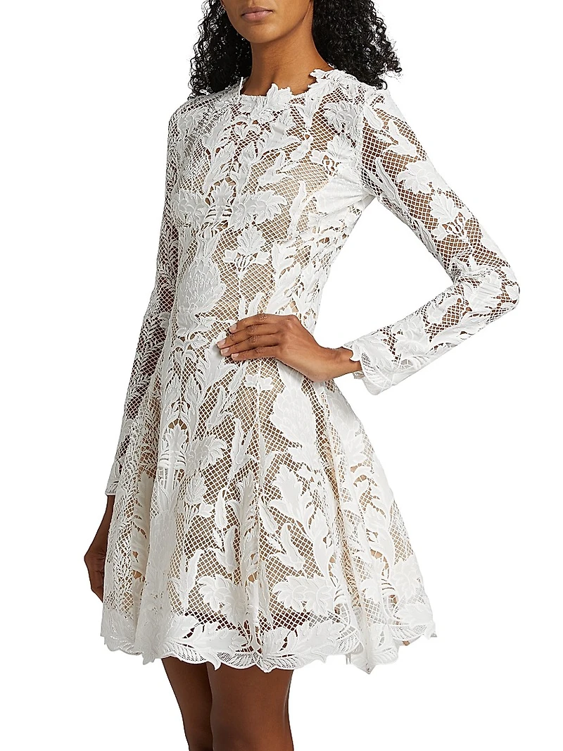 Artichoke Guipure Lace Minidress