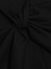Twist-Detailed Wool Dress