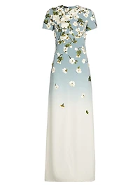 Ombré Cherry Blossom Gown