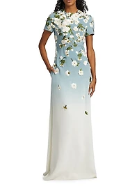 Ombré Cherry Blossom Gown