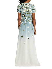 Ombré Cherry Blossom Gown