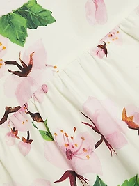 Cherry Blossom Cotton Poplin Minidress