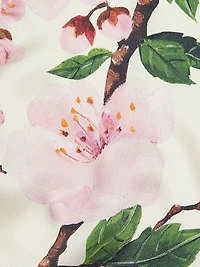 Cherry Blossom Silk-Blend Sleeveless Top