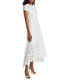 Scroll Guipure Lace Day Dress