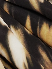 Abstract Butterfly Faille Cocktail Dress