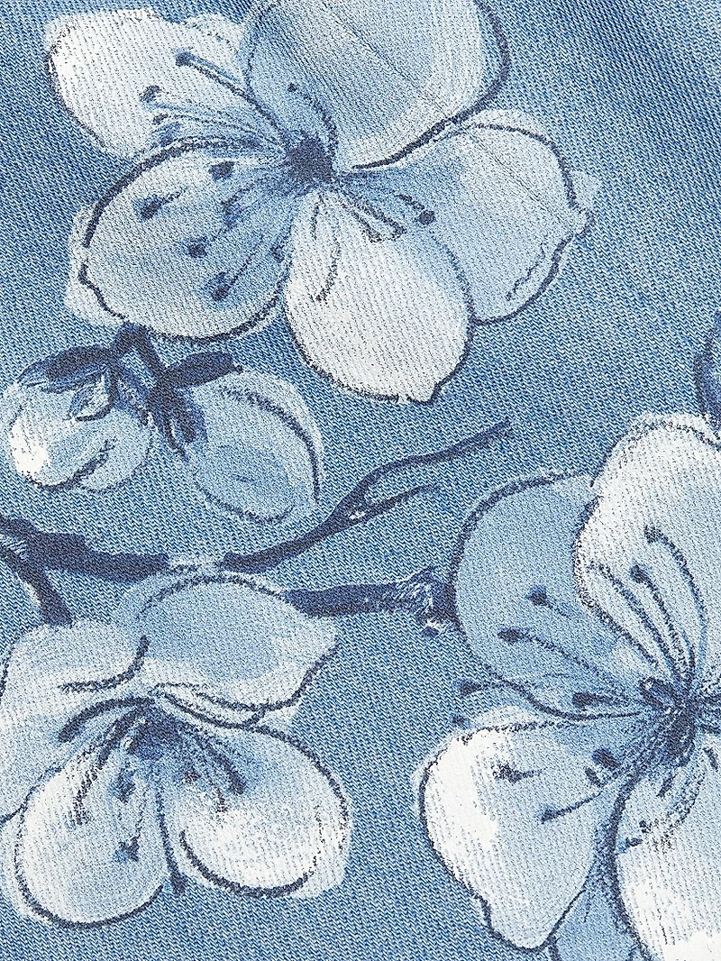 Cherry Blossom Denim Dress
