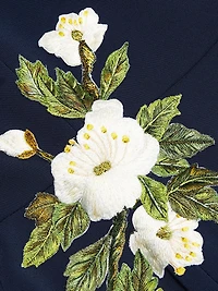 Cherry Blossom Embroidered Gown
