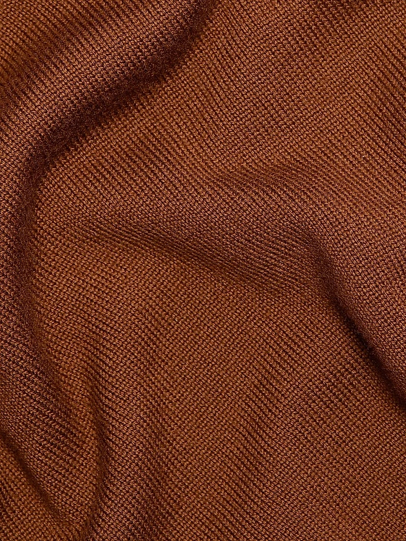 Short-Sleeve Wool Sweater