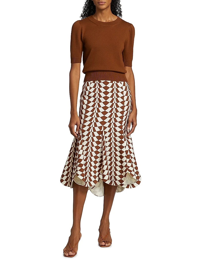 Short-Sleeve Wool Sweater