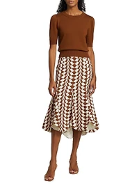 Short-Sleeve Wool Sweater