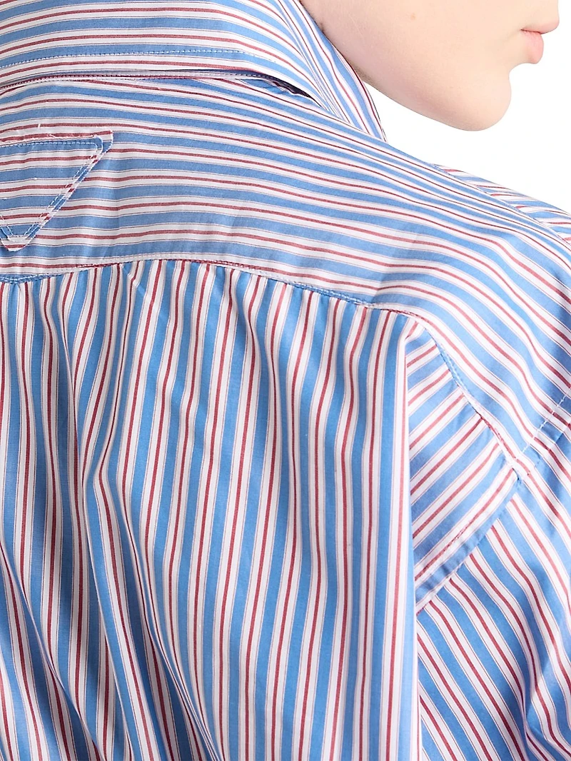 Striped Poplin Shirt