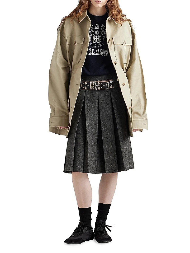 Wool and Cashmere Intarsia Sweater