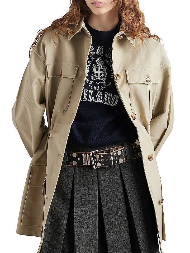 Wool and Cashmere Intarsia Sweater