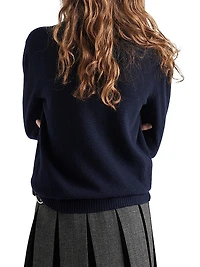 Wool and Cashmere Intarsia Sweater