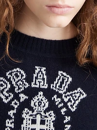 Wool and Cashmere Intarsia Sweater