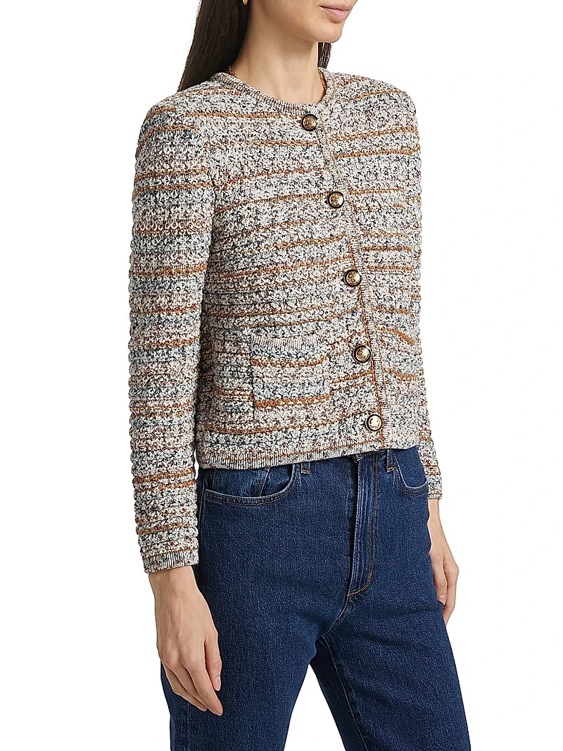 Mixed Knit Cardigan