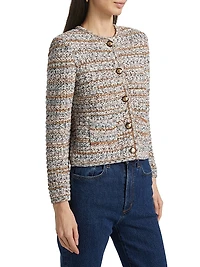 Mixed Knit Cardigan
