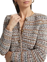 Mixed Knit Cardigan