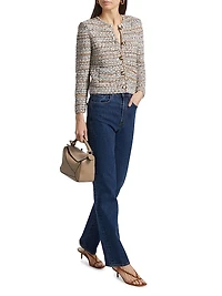 Mixed Knit Cardigan