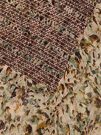 Printed Smocked Yoke Blouse