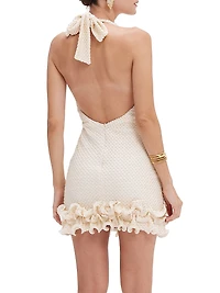 Gavea Mesh Plunge Minidress