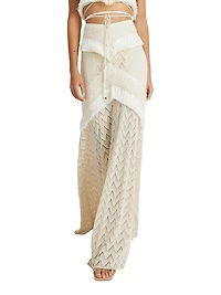 Samba Crochet Fringe Maxi Skirt