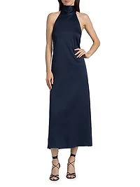 Meera Satin Midi-Dress