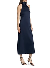 Meera Satin Midi-Dress