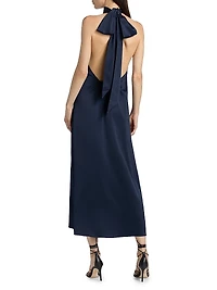 Meera Satin Midi-Dress