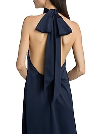 Meera Satin Midi-Dress