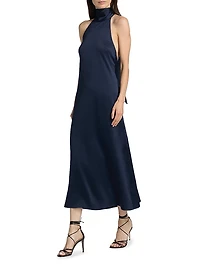 Meera Satin Midi-Dress