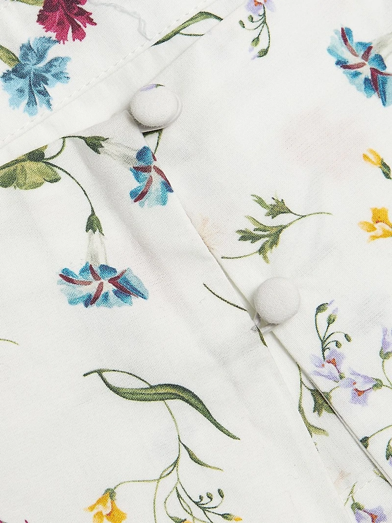 Walton Floral Cotton Crop Top