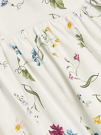Noora Poplin Midi-Skirt