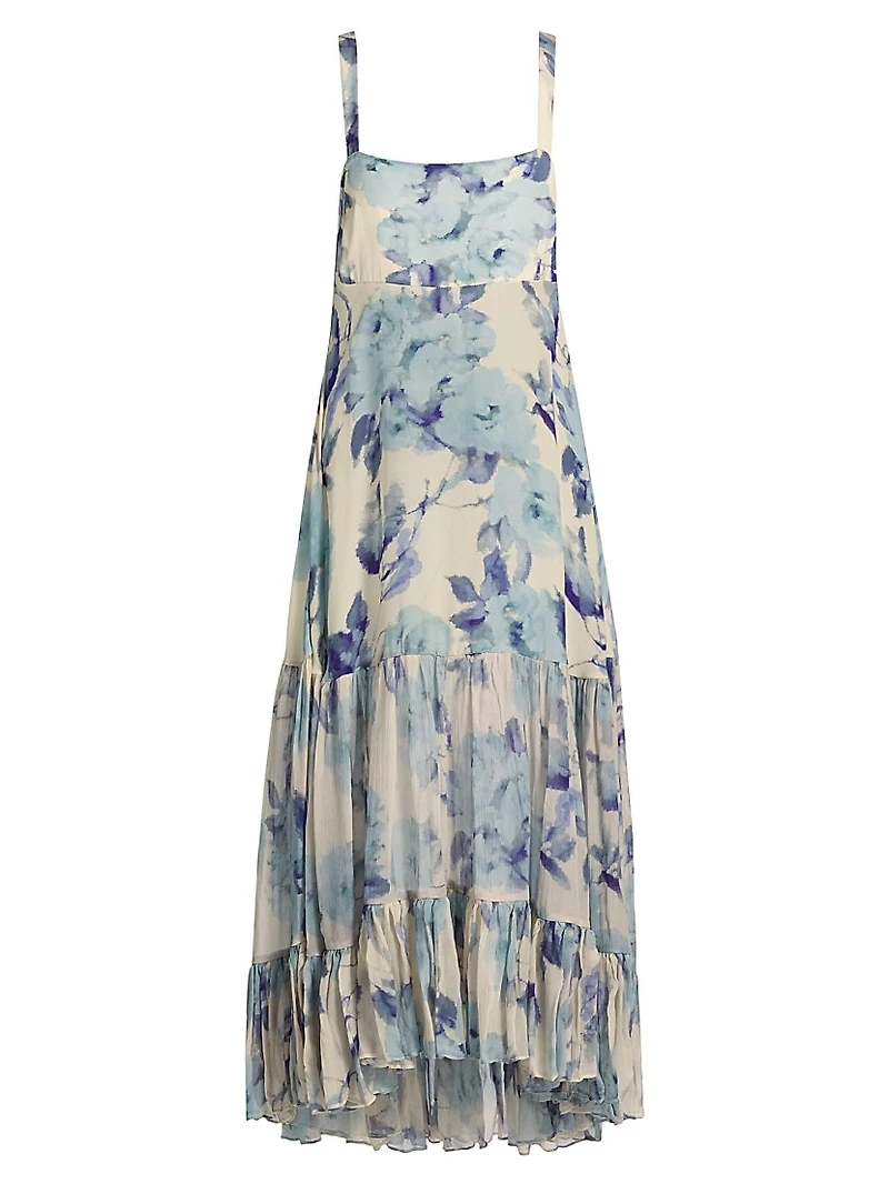 Bellevue Silk Chiffon Maxi Dress