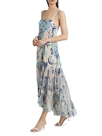 Bellevue Silk Chiffon Maxi Dress