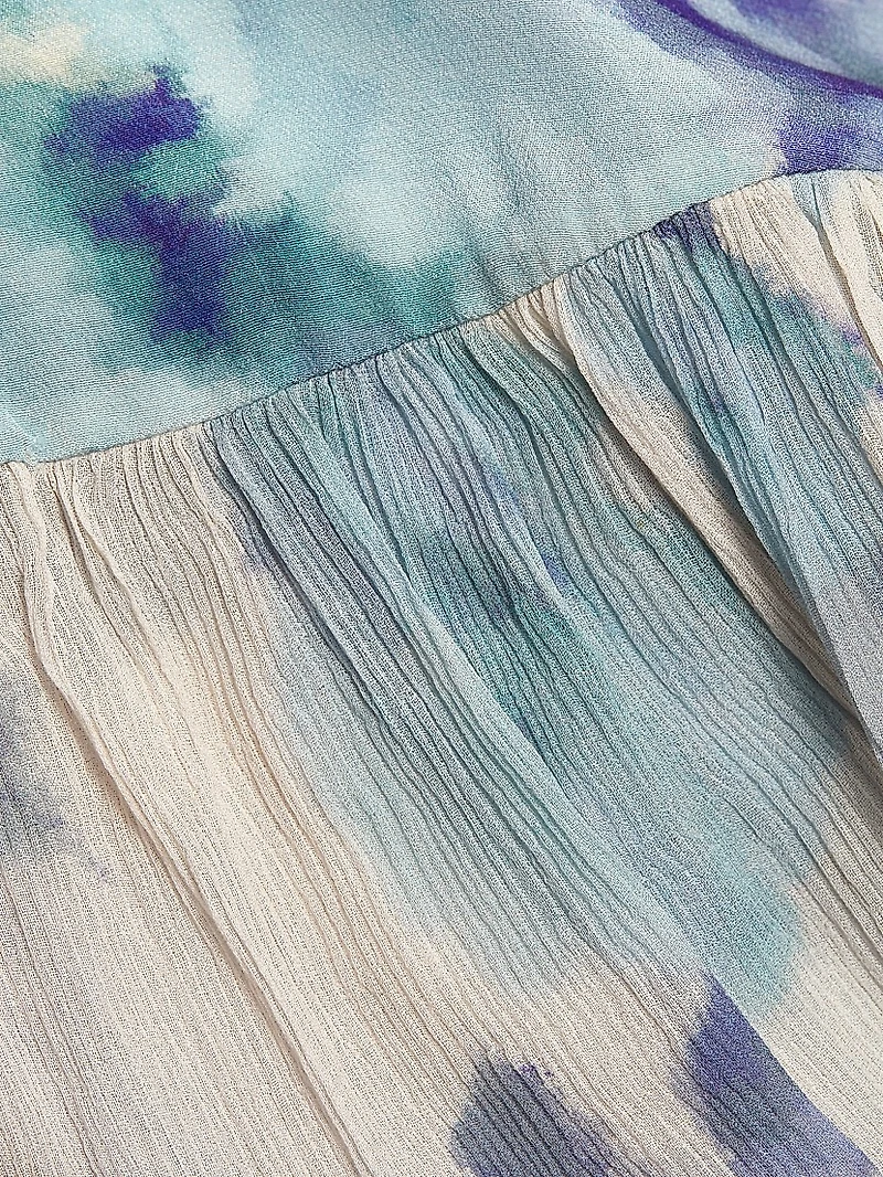 Bellevue Silk Chiffon Maxi Dress