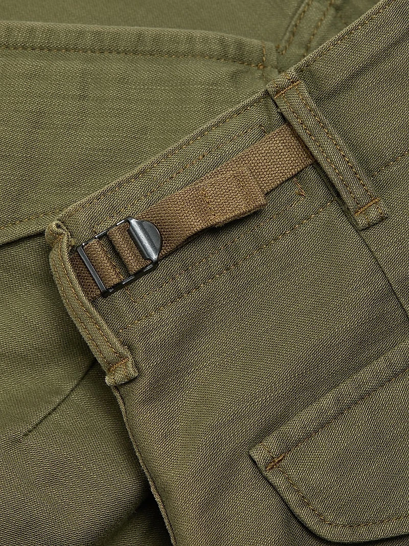 Marianne Cotton Mid-Rise Cargo Shorts