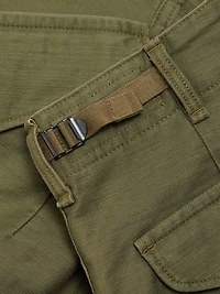 Marianne Cotton Mid-Rise Cargo Shorts