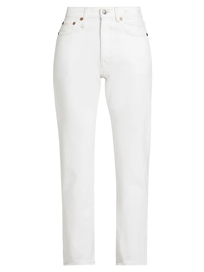 Boyfriend Denim High-Rise Straight-Leg Jeans